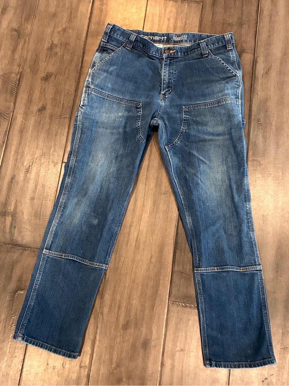 Carhartt Relaxed Fit Double Knee Utility Jeans - Size 36 x 30
